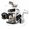 Espressor automat Philips LatteGo 5500 EP5543/90, 1500 W, 15 bar, 1,8 l, 20 bauturi, LatteGo, SilentBrew, QuickStart, Rasnita ceramica, Ecran tactil, Alb cromat