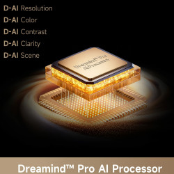 Televizor Dreame Aura Mini LED 55S100, 55", 139 cm, 3840×2160, 4K Ultra HD, QLED+, 144 Hz, Dreamind™ Pro AI, SMART, Negru