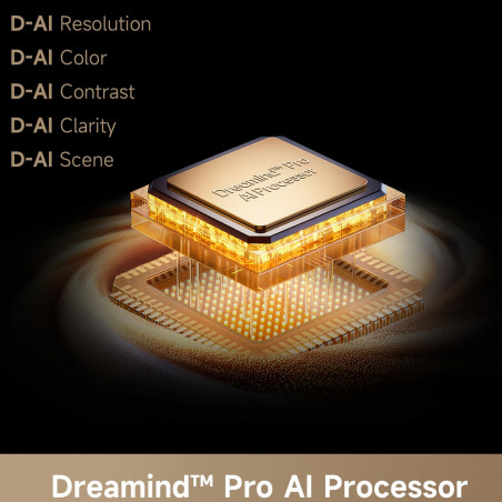 Televizor Dreame Aura Mini LED 55S100, 55", 139 cm, 3840×2160, 4K Ultra HD, QLED+, 144 Hz, Dreamind™ Pro AI, SMART, Negru