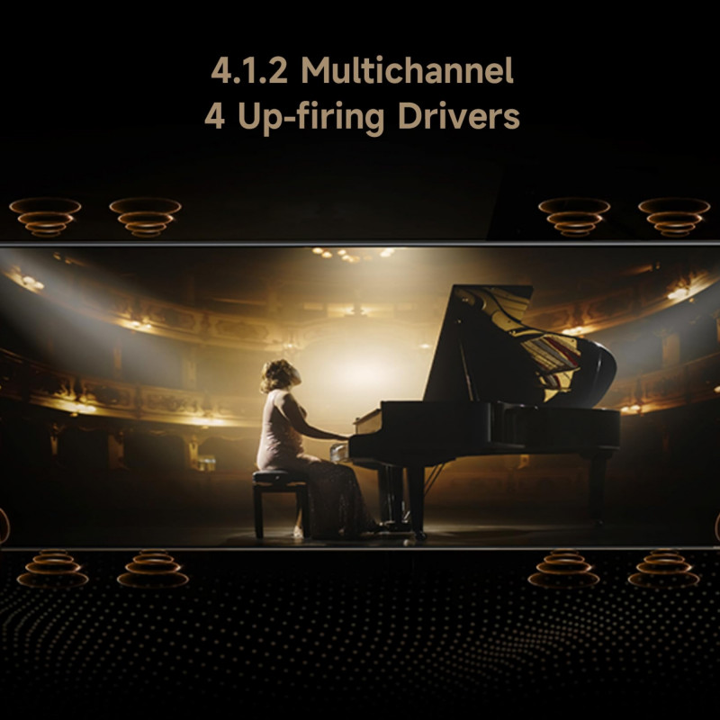 Televizor Dreame Aura Mini LED 65S100, 65", 164 cm, 3840×2160, 4K Ultra HD, QLED, 144 Hz, Dreamind™ Pro AI, SMART, Negru