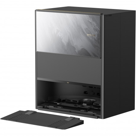 Aspirator robot Dreame Aqua 10 Ultra Track RLR81CE-BK, 25000 Pa, 200 min, 3,5/4 l, Uscat/umed, Camere AI, VersaLift DToF, Curățare automată a mopului la 100 °C, Negru