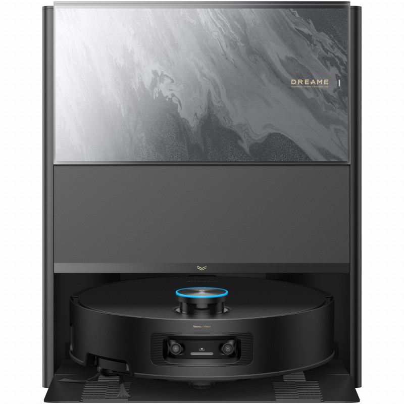 Aspirator robot Dreame Aqua 10 Ultra Track RLR81CE-BK, 25000 Pa, 200 min, 3,5/4 l, Uscat/umed, Camere AI, VersaLift DToF, Curățare automată a mopului la 100 °C, Negru