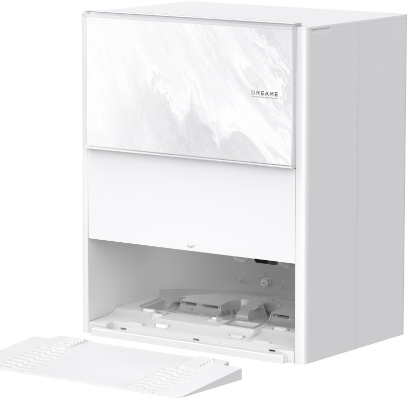 Aspirator robot Dreame Aqua 10 Ultra Track RLR81CE-WH, 25.000 Pa, 200 min, 3,5/4 l, curățare uscată/umedă, camere AI, VersaLift DToF, curățare automată a mopului la 100 °C, alb