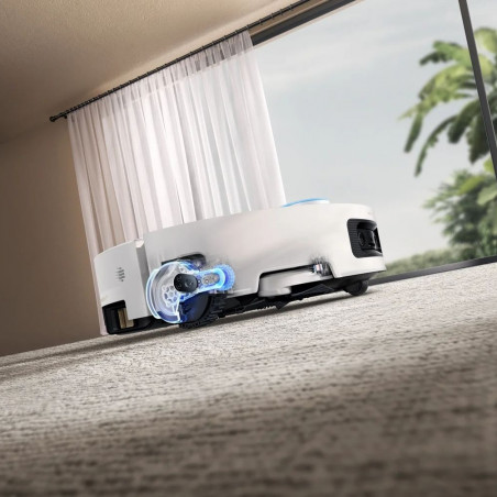 Aspirator robot Dreame Aqua 10 Ultra Track RLR81CE-WH, 25.000 Pa, 200 min, 3,5/4 l, curățare uscată/umedă, camere AI, VersaLift DToF, curățare automată a mopului la 100 °C, alb