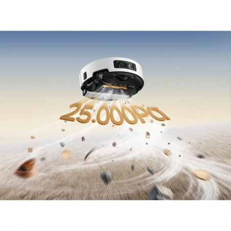 Aspirator robot Dreame Aqua 10 Ultra Track RLR81CE-WH, 25.000 Pa, 200 min, 3,5/4 l, curățare uscată/umedă, camere AI, VersaLift DToF, curățare automată a mopului la 100 °C, alb