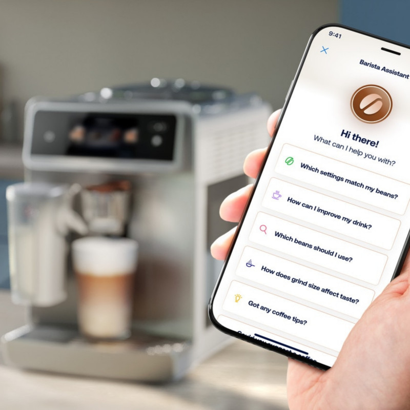 Espressor automat Philips Café Aromis 8000 EP8757/20, 1500 W, 15 bar, 1,5 l, 54 de bauturi, LatteGo Pro, SilentBrew, BrewExtract, Quiet Mark, Ecran tactil, HomeID, Gri