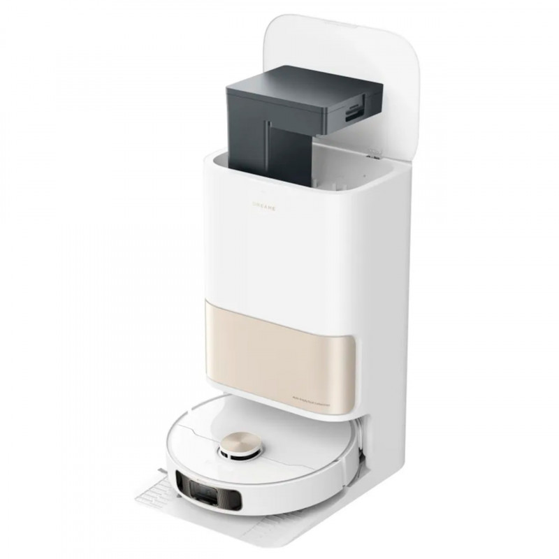 Modul automat de umplere și golire a apei pentru aspiratorul robot Dreame X50 Ultra/Complete RAW7, integrare DreameHome, autodiagnosticare, mementouri, culoare gri