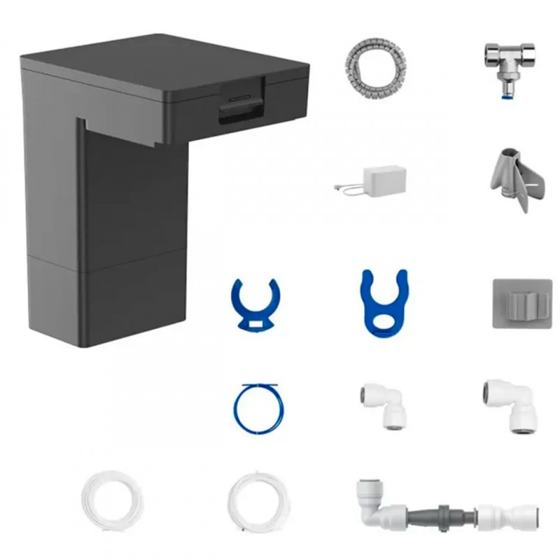 Modul automat de umplere și golire a apei pentru aspiratorul robot Dreame X50 Ultra/Complete RAW7, integrare DreameHome, autodiagnosticare, mementouri, culoare gri