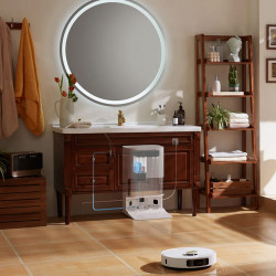 Modul automat de umplere și golire a apei pentru aspiratorul robot Dreame X50 Ultra/Complete RAW7, integrare DreameHome, autodiagnosticare, mementouri, culoare gri