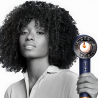 Uscator de par Dyson Supersonic Nural HD16 Prussian Blue/Rich Copper Straight+Wavy 122612-01, 1600 W, 3 viteze, 4 temperaturi, Ioni negativi, 5 accesorii, Protectie pentru scalp, Albastru/Cupru