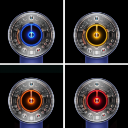 Uscator de par Dyson Supersonic Nural HD16 Prussian Blue/Rich Copper Straight+Wavy 122612-01, 1600 W, 3 viteze, 4 temperaturi, Ioni negativi, 5 accesorii, Protectie pentru scalp, Albastru/Cupru