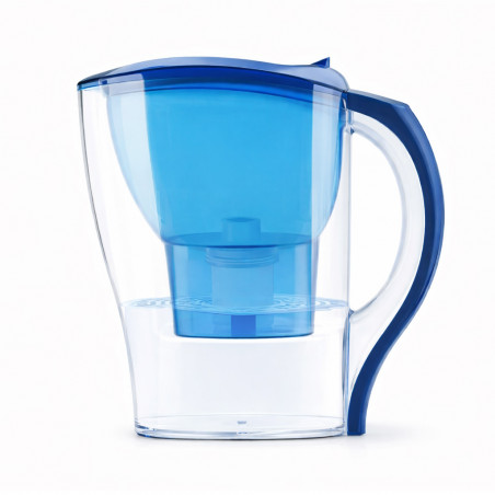 Cana pentru filtrarea apei Oliver Voltz OV51231A, 2,5 l, Filtru inlocuibil, Fara BPA, Albastru