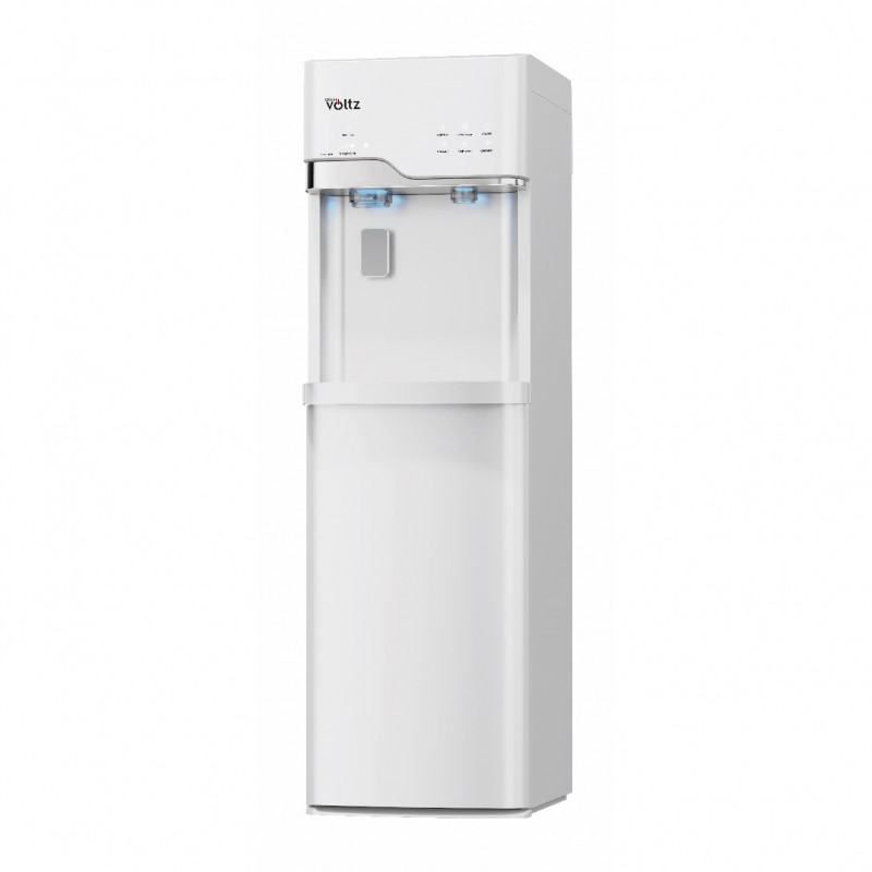 Dozator de apa cu generator de gheata Oliver Voltz OV51449G, 120-420 W, 10°-90°C, Incarcare inferioara, Racire cu compresor, Alb