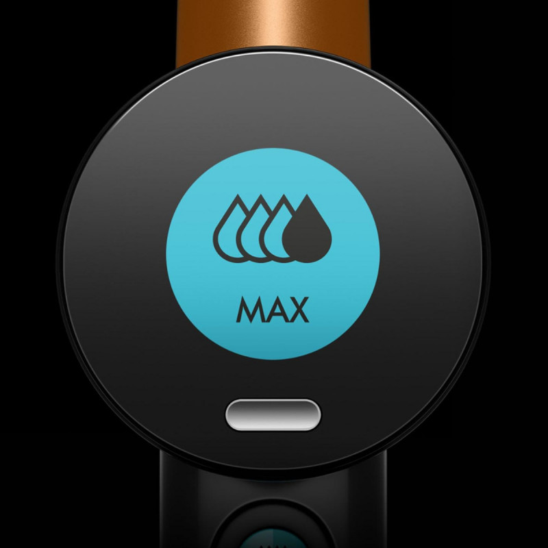 Aparat curatare uscata si umeda pentru podele Dyson Clean+Wash Hygiene 432030-01, 530/760 ml, 45 min, 350 m², 4 moduri, Autopropulsie, Uscare rola, Albastru/Cupru