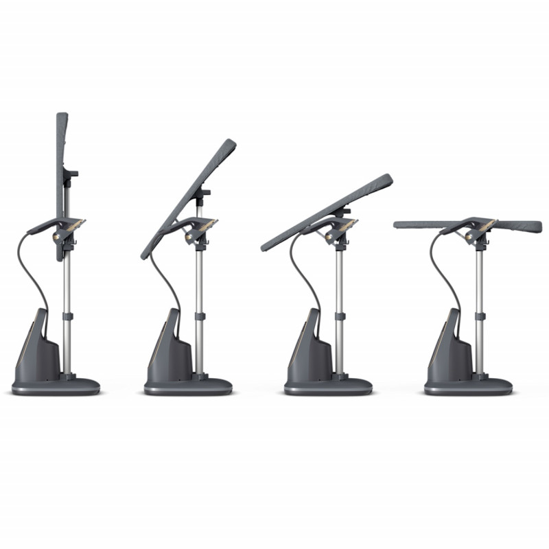 Aparat de calcat vertical cu abur Philips All-in-one 8500 AIS8540/80, 2200 W, 1,2 l, 6 bar, 90 g/min, 3 setari, OptimalTEMP, Masa reglabila, Gri inchis/Auriu