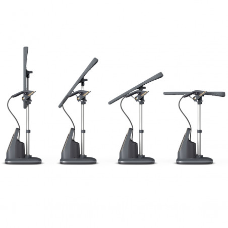 Aparat de calcat vertical cu abur Philips All-in-one 8500 AIS8540/80, 2200 W, 1,2 l, 6 bar, 90 g/min, 3 setari, OptimalTEMP, Masa reglabila, Gri inchis/Auriu