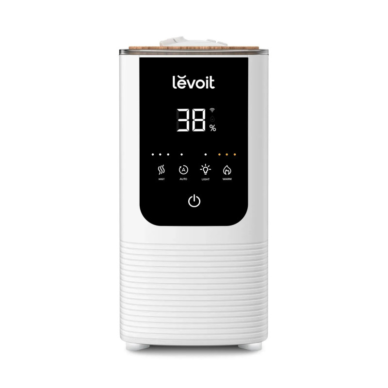 Umidificator Levoit OasisMist 450S LUH-O451S-WEU, 40 m², 280 W, 4,5 l, Aromaterapie, Autonomie de 45 de ore, Alb