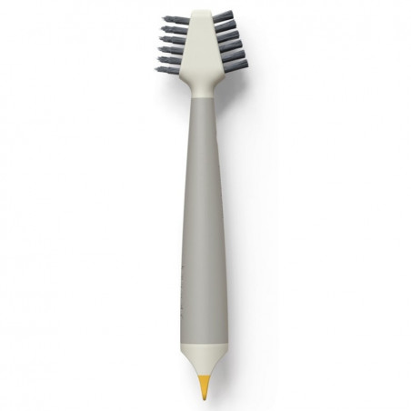 Perie pentru curatarea gresiei Joseph Joseph CleanTech™ 6500021, 18 x 5 x 3 cm, 2 tipuri de fibre, Bej