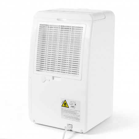 Dezumidificator pentru baie Woods MDK11, 2 viteze, până la 40 m², 108 m³, 2 l, 20 l/24 h, hidrostat, 44 dB, IPX1, alb