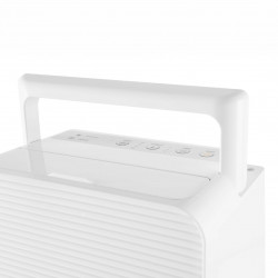 Dezumidificator pentru baie Woods MDK11, 2 viteze, până la 40 m², 108 m³, 2 l, 20 l/24 h, hidrostat, 44 dB, IPX1, alb