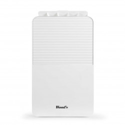 Dezumidificator pentru sufragerii și băi Woods MDK13, 2 viteze, până la 60 m², potrivit și pentru băi, 108 m³, 2 l, 12 l/24 h, hidrostat, 44 dB, IPX1, alb
