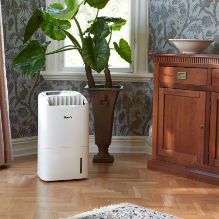 Aparat de umidificare și purificare 2 în 1 Wood's AD30G, 120 m², 5 viteze, 4 l, 26 l/24 h, hidrostat, 52 dB, IP21, alb