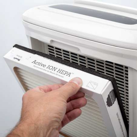 Aparat de umidificare și purificare 2 în 1 Wood's AD30G, 120 m², 5 viteze, 4 l, 26 l/24 h, hidrostat, 52 dB, IP21, alb