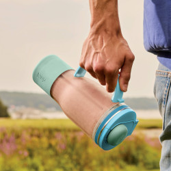 Blender portabil Ninja BlendBoss DB351EUBL, 1100 W, 710 ml, 3 programe, Auto-iQ, CrushBlade, albastru