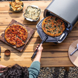 Cuptor electric pentru pizza 5-în-1 Ninja Artisan MO201EU, 1760 W, 30 x 30 cm, 5 funcții, ecran tactil, 32–370 °C, gri