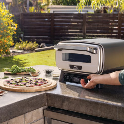 Cuptor electric pentru pizza 5-în-1 Ninja Artisan MO201EU, 1760 W, 30 x 30 cm, 5 funcții, ecran tactil, 32–370 °C, gri