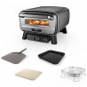 Cuptor electric pentru pizza 5-în-1 Ninja Artisan MO201EU, 1760 W, 30 x 30 cm, 5 funcții, ecran tactil, 32–370 °C, gri