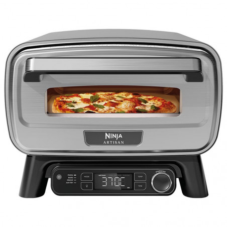 Cuptor electric pentru pizza 5-în-1 Ninja Artisan MO201EU, 1760 W, 30 x 30 cm, 5 funcții, ecran tactil, 32–370 °C, gri