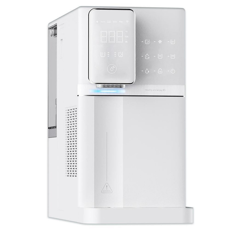 Dozator de apa la retea ELIXIR Go 2, 2250 W, Incalzire 18 l/h, Racire 3 l/h, 4–90°C, Carbonatare, Filtrare in 34 de etape, Wi-Fi, Ecran tactil, Alb