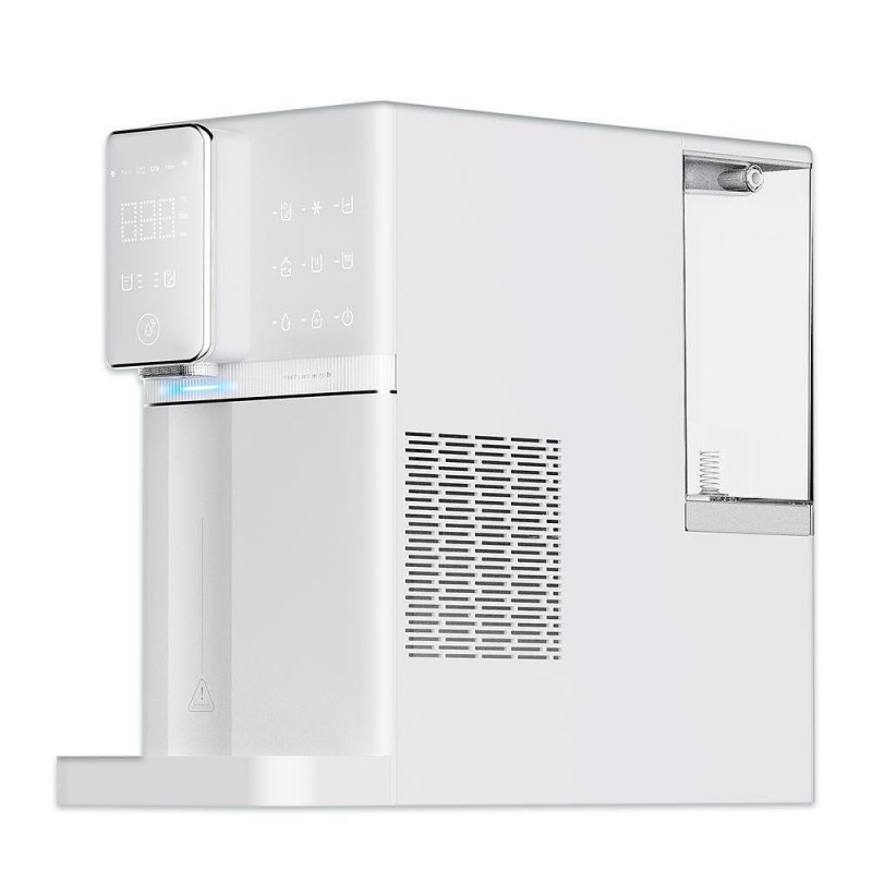 Dozator de apa la retea ELIXIR Go 2, 2250 W, Incalzire 18 l/h, Racire 3 l/h, 4–90°C, Carbonatare, Filtrare in 34 de etape, Wi-Fi, Ecran tactil, Alb