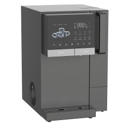Dozator de apa la retea cu generator de gheata ELIXIR Ice, 2100 W, Incalzire 18 l/h, Racire 2,5 l/h, 4–90°C, Filtrare in 3 etape, Ecran tactil, UVC, Compresor, Gri inchis