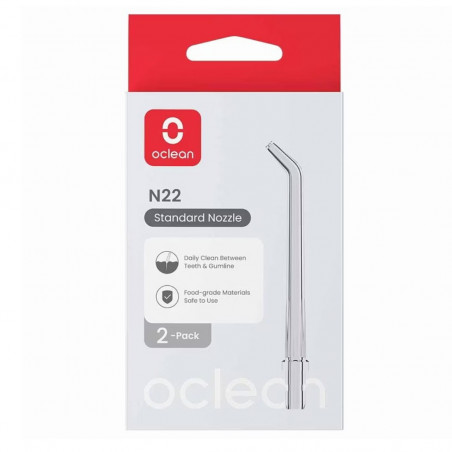 Set 2 duze pentru dus dentar Oclean N22, Compatibile cu modelul W10, Standard, Transparente