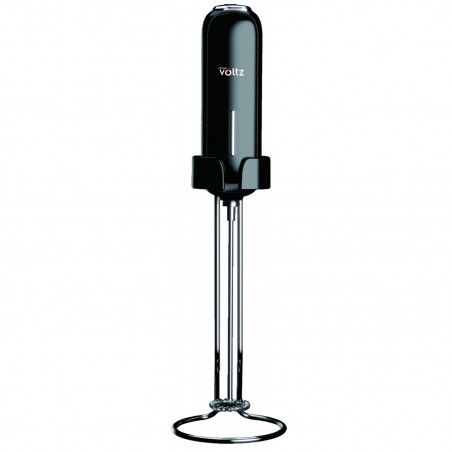 Mini mixer pentru frappe si lapte Oliver Voltz OV51163G, 0,5 W, Сuport, 2 baterii AA, Negru