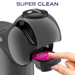 Espressor Krups KP243B10 NDG GENIO S ANTHRACITE, 1500 W, 15 bar, 0,8 l, Compatibil cu capsulele NESCAFÉ® Dolce Gusto®, LED, Functie XL, Gri/Antracit