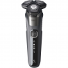 Aparat de ras electric Philips Shaver Series 5000 S5887/10, 9 W, 60 min, pentru ras umed/uscat, trimmer încorporat, SkinIQ, PowerAdapt, capete rotative la 360°, lame cu autoascuțire, gri carbon