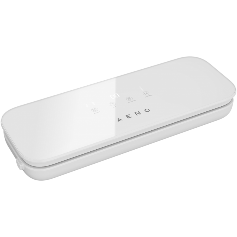 Aparat de vidat alimente AENO AVS0004W, 70 kPa, 4 moduri, Latime maxima a pungii de 30 cm, Functie automata, Buton Stop, LED, Alb
