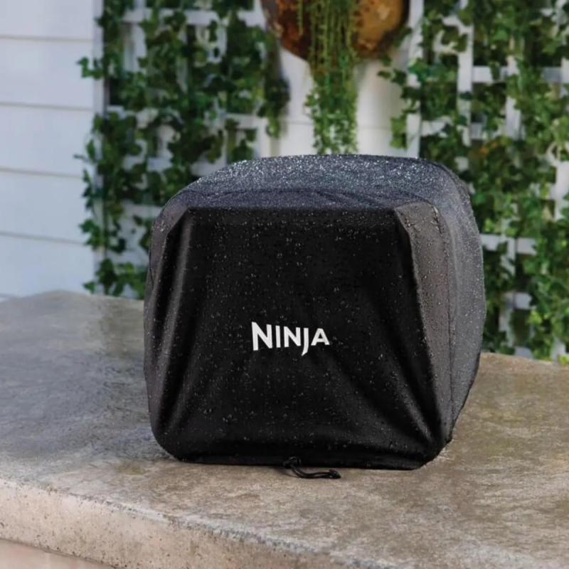 Husă pentru grătar Ninja Woodfire XSKOCVREUK, compatibilă cu modelul OO101, rezistentă la apă, nu-și pierde culoarea, negru