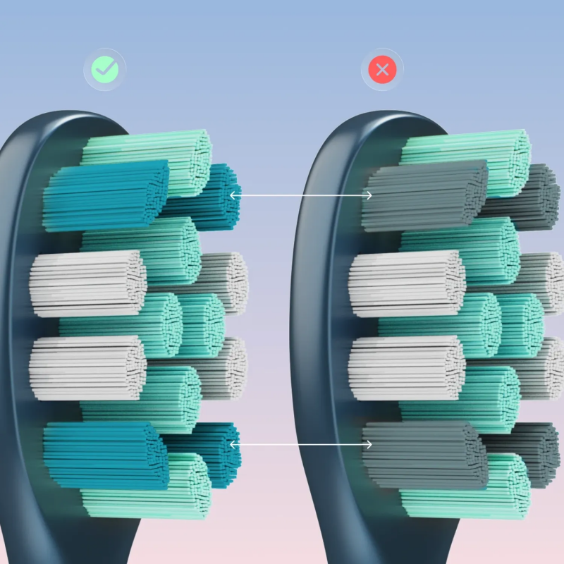Perie de dinți electrică cu vibrații AENO ADB0010N, 5 W, DuPont™, cronometru, 5 moduri, 90 de zile cu o singură încărcare, albastru