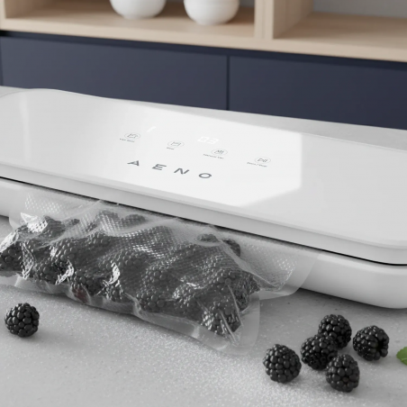 Aparat de vidat alimente AENO AVS0004W, 70 kPa, 4 moduri, Latime maxima a pungii de 30 cm, Functie automata, Buton Stop, LED, Alb
