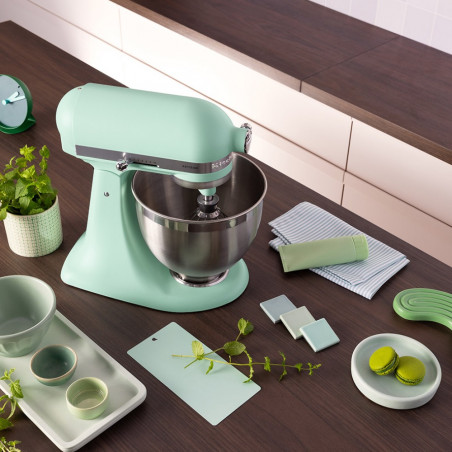 Mixer planetar KitchenAid Artisan Spearmint – Culoarea anului 2026, Model 5KSM195PSESD, 300 W, 4,7 l, Menta