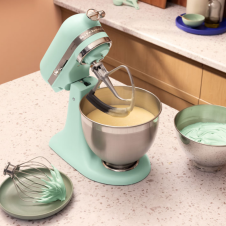 Mixer planetar KitchenAid Artisan Spearmint – Culoarea anului 2026, Model 5KSM195PSESD, 300 W, 4,7 l, Menta