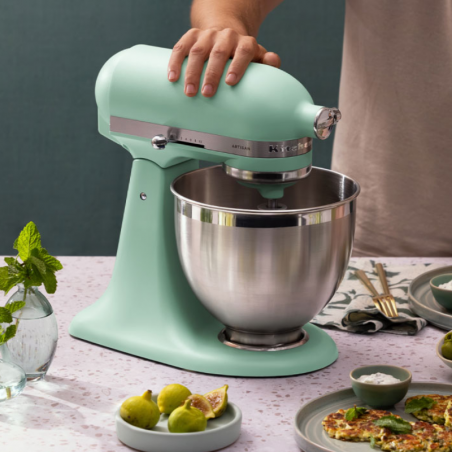 Mixer planetar KitchenAid Artisan Spearmint – Culoarea anului 2026, Model 5KSM195PSESD, 300 W, 4,7 l, Menta