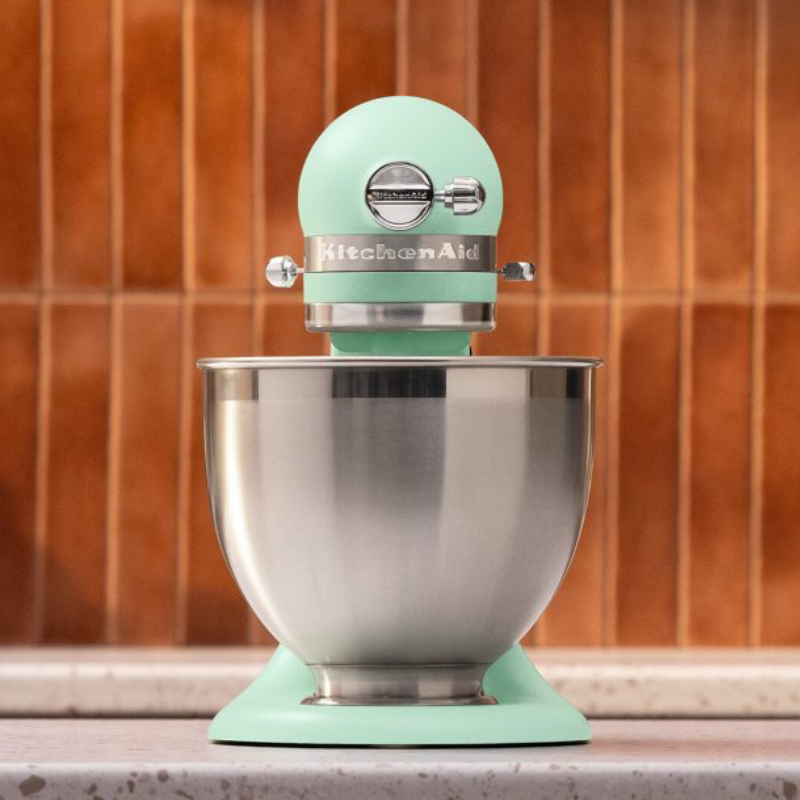 Mixer planetar KitchenAid Artisan Spearmint – Culoarea anului 2026, Model 5KSM195PSESD, 300 W, 4,7 l, Menta