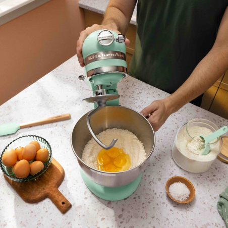 Mixer planetar KitchenAid Artisan Spearmint – Culoarea anului 2026, Model 5KSM195PSESD, 300 W, 4,7 l, Menta