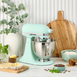 Mixer planetar KitchenAid Artisan Spearmint – Culoarea anului 2026, Model 5KSM195PSESD, 300 W, 4,7 l, Menta