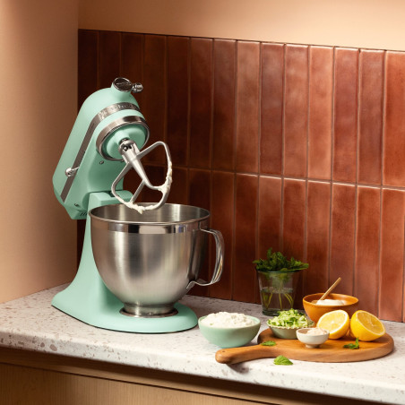 Mixer planetar KitchenAid Artisan Spearmint – Culoarea anului 2026, Model 5KSM195PSESD, 300 W, 4,7 l, Menta